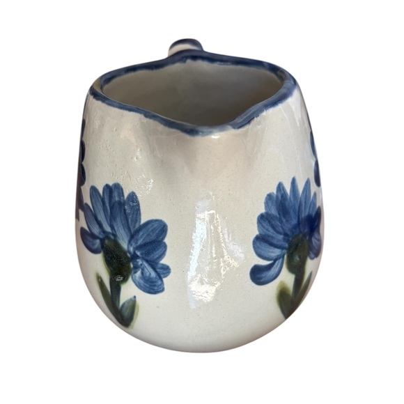 Louisville Stoneware Bachelor Button Cornflower Creamer Pitcher - Picture 3 of 8